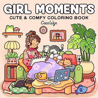 Girl Moments Colouring Book
