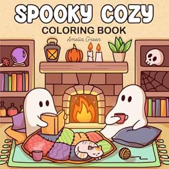 Spooky Cozy Colouring Book