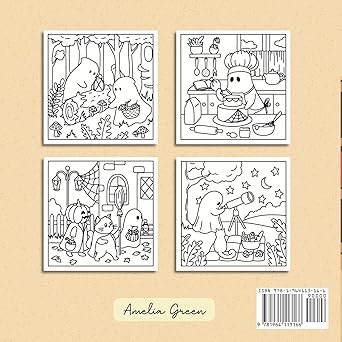 Spooky Cozy Colouring Book